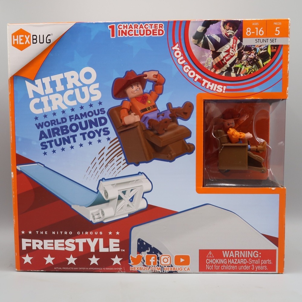 Hexbug Nitro Circus World Famous Airbound Freestyle Stunt Toys STEAM